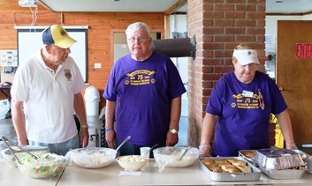 Lions Moe Fortier, Charlie Livendale, Judy Cookson